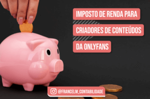 Imposto de renda para Streamer do Onlyfans